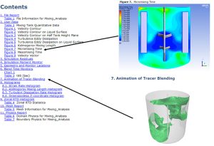 Mixing Template Report Generation