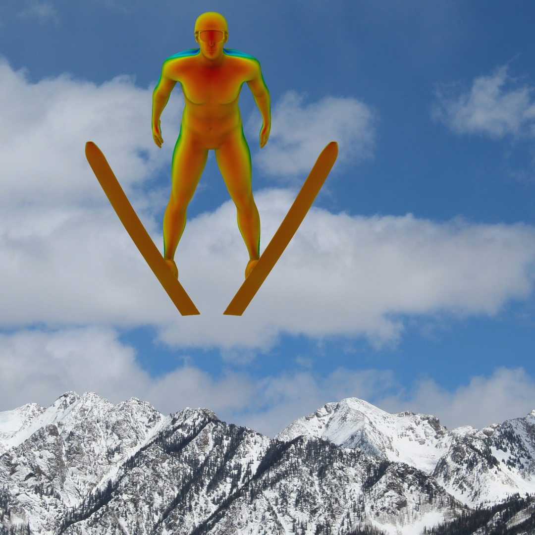 Penis Gate Winter Olympics Ski Jumper Model for CFD